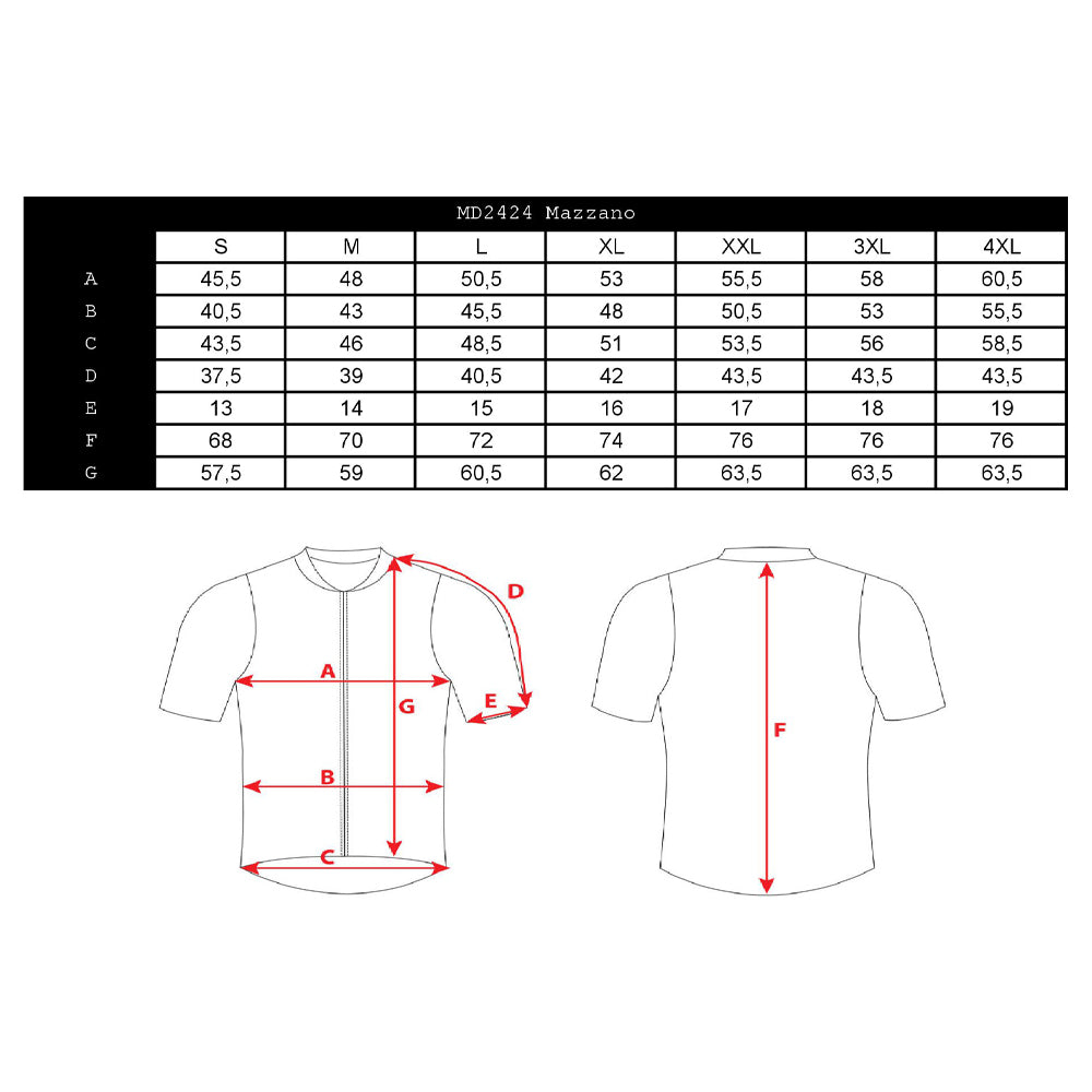 Herren Radtrikot MD2042 Mazzano