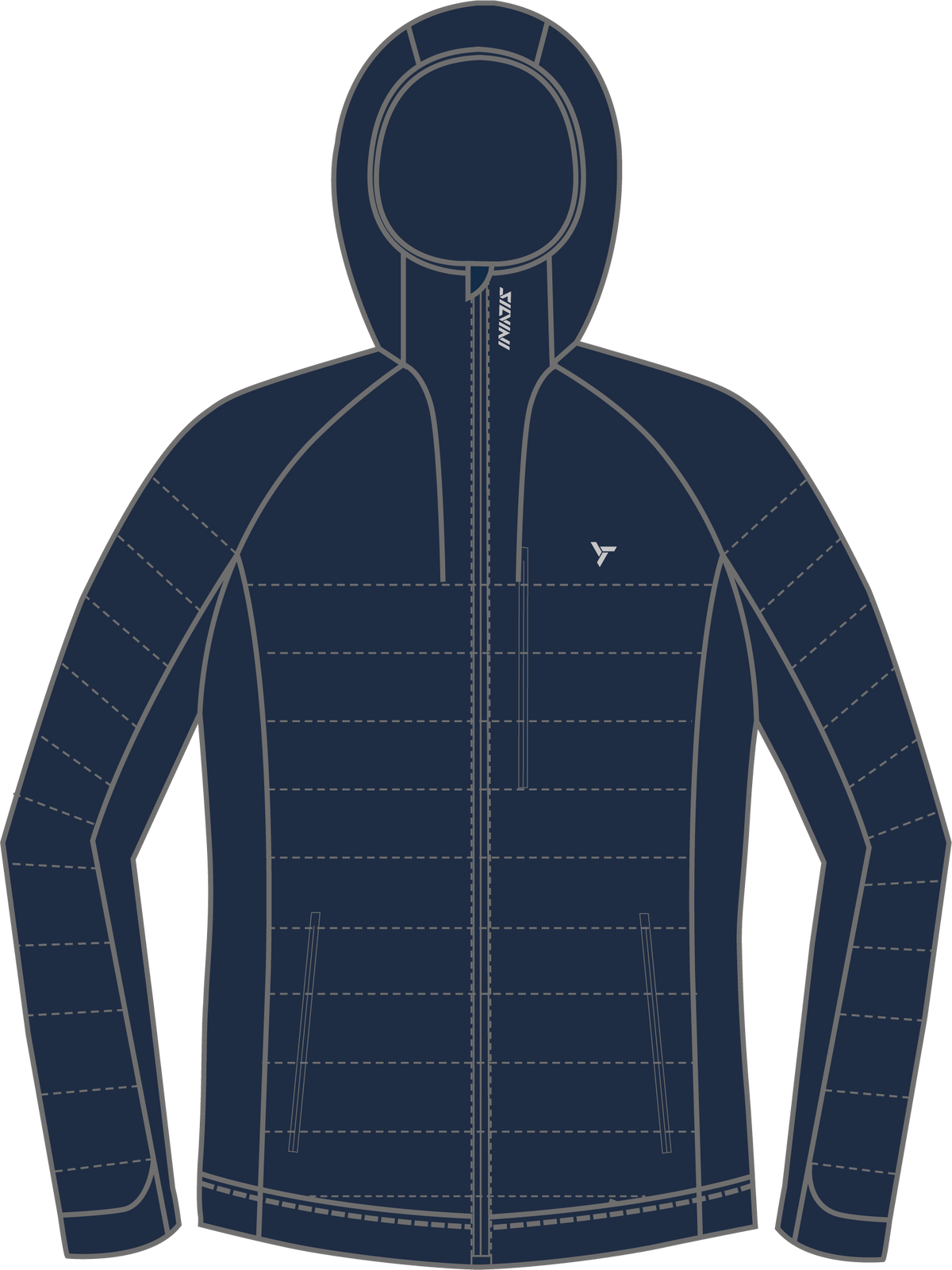 Herren winddichte isolierte Jacke MJ1142 Rutor